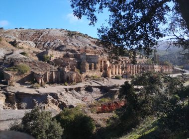 Vista della splendida miniera di Ingurtosu ad Arbus