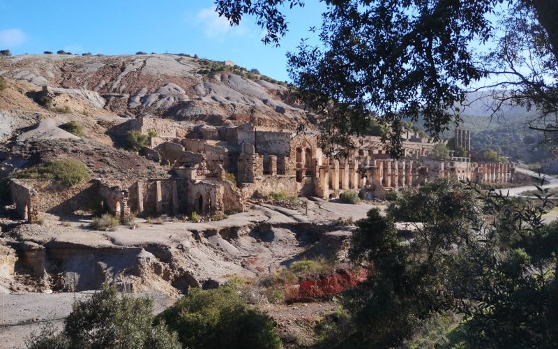 Vista della splendida miniera di Ingurtosu ad Arbus