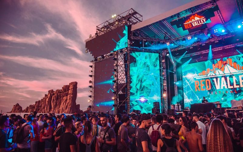 Il palco del Red Valley Festival 2019