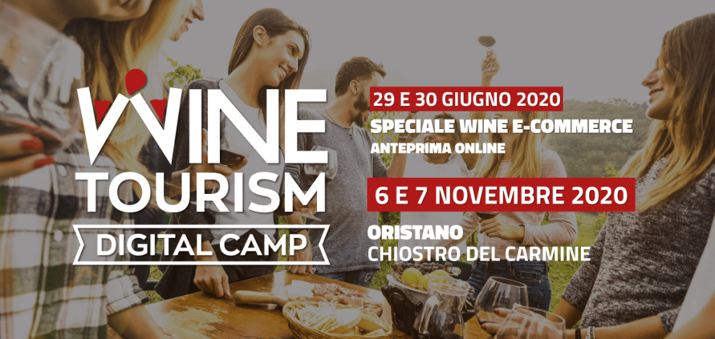locandina del WTDC Wine Tourism Digital Camp il 6 e 7 Novembre 2020 a Oristano