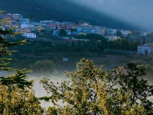 La vista dall'Hotel Il Querceto, un grande esempio per l'utilizzo di energie rinnovabili nel turismo in Sardegna