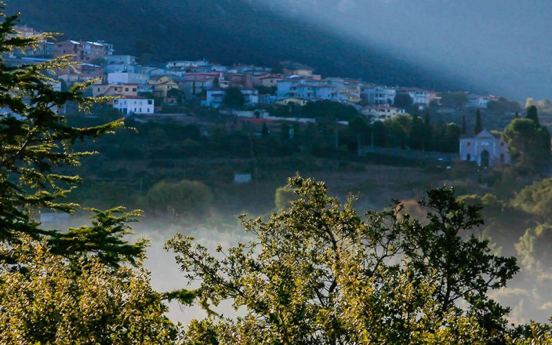 La vista dall'Hotel Il Querceto, un grande esempio per l'utilizzo di energie rinnovabili nel turismo in Sardegna
