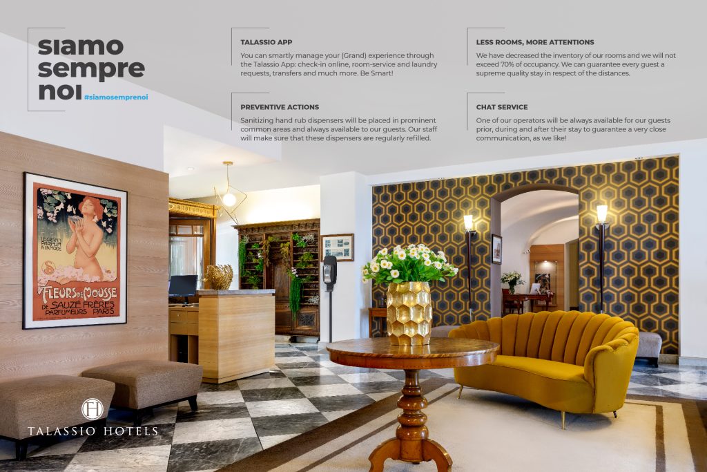 Dettaglio della campagna Siamo Sempre Noi del Thalasso Hotel di Alassio. Strategie di Marketing in Hotel durante Covid.